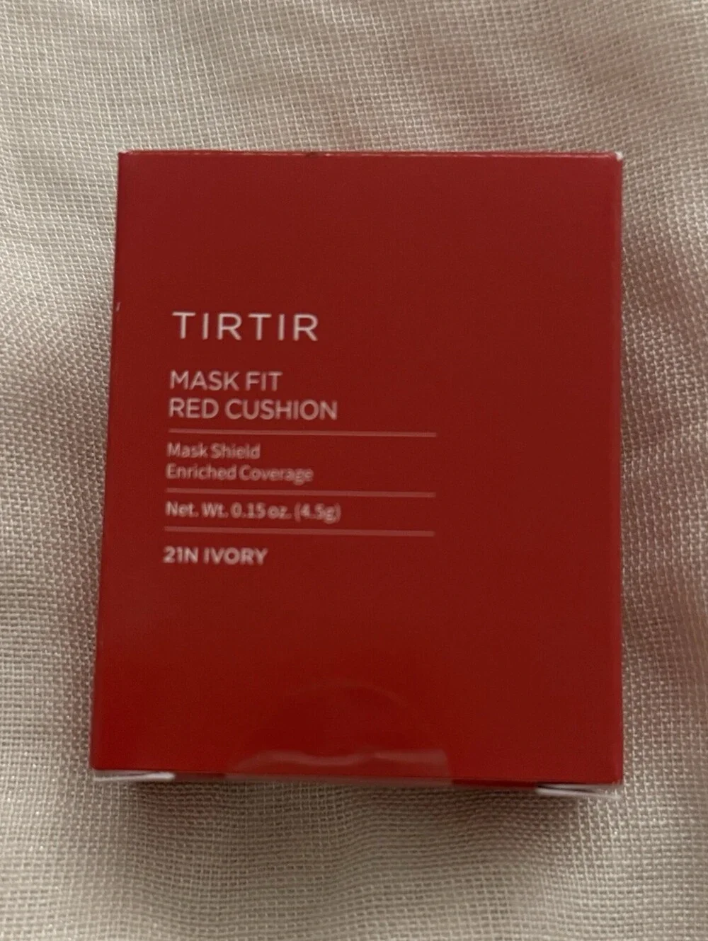 TIRTIR Mask Fit Red Cushion Foundation 21N Ivory Mini 4.5g NEW
